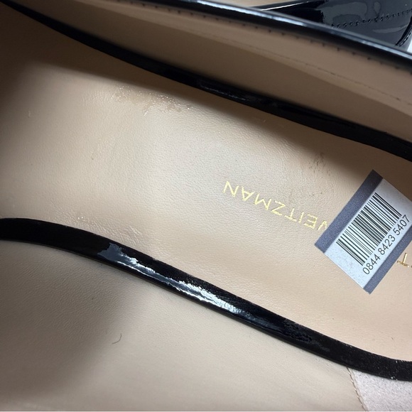 New Stuart Weitzman Mila Patent Tassel Loafer Black Sz 12 - Picture 15 of 16